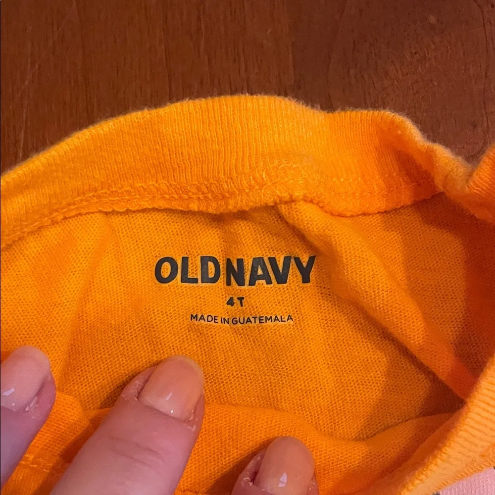 Orange Kids Halloween Dog Shirt, 4T - Picture 2 of 4